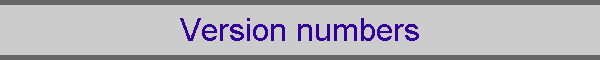 Version numbers